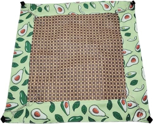 Norhogo Hamaca para hurones para gatos, pequeña hamaca para mascotas, hamaca refrescante de verano, hamaca para hámster, hamaca para hurones, para conejos, gatos, chinchilla (aguacate verde)