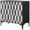 GOOBUY Vintage Sideboard Kommode Buffet mit 2 Türen 70x40x80cm, verstellbare Ablage/Metall Beine, Mehrzweckschrank Standschrank Flurschrank Küchenschrank, Aufbewahrungsschrank für Küche Esszimmer