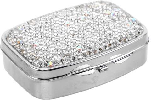 TOVINANNA Scatola Portapillole Mini Organizer Da Viaggio Per Farmaci Tascabile Portamedicinali Con Scomparti Multipli Per Vitamine e Integratori