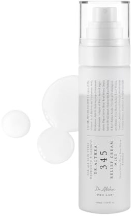 Dr.Althea 345 Relief Cream Mist | Hydrating Facial Mist with Rice Extract | Soothing Care for Sensitive Skin | Vegan Korean Skincare, 3.38 Fl Oz