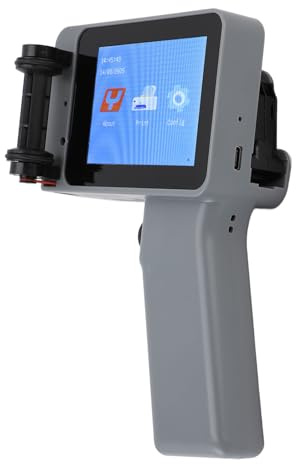 Fabater Handhållen Bläckstråleskrivare, 4,3 HD LED-pekskärm Bärbar Kodningsmaskin för Text QR-kod Streckkod Datumetiketter Utskrift på Träplasttyg, Stöder Flera Språk