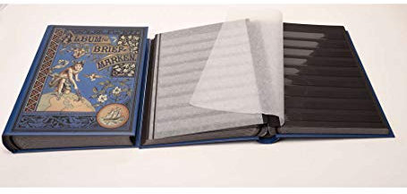 Goldhahn Briefmarkenalbum Einsteckalbum 60 schwarze Seiten Nostalgie-Album Jugensdtil Briefmarken für Sammler