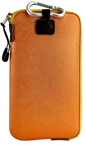OneJoy Mobile Phone Case Neoprene Mobile Phone Case for iPhone 14 Pro Max, Google Pixel 7, Galaxy Z Fold 4 AJ10-1688 Orange 17 cm x 9 cm