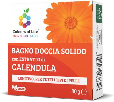 Colours Of Life SKIN SUPPLEMENT - Bagno doccia solido CALENDULA, 80 g, 1 item