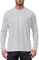 Tansozer Rashguard Herren Langarm UV Badeshirt Sonnenschutz Langarmshirt Outdoor Wandern T-Shirt Schnelltrocknend, Hellgrau, M