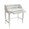 Loberon Sekretär Penworth, Funktionaler Stauraum, Detailreiche Formgebung, Dezentes Antik-Finish, Schreibtisch, Bürotisch, Mangoholz, Aluminium, antikweiß