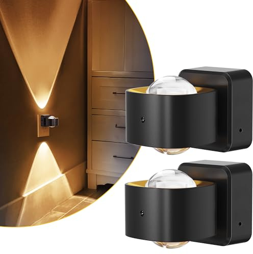 L LOHAS LED Night Light Projector, Night Lights Plug into Wall, Dusk to Dawn Sensor, 180°Rotating Nightlight for Kids, 0-150LM Dimmable Soft White Ambient Lighting for Bathroom, Decor, Gifts, 2 Pack