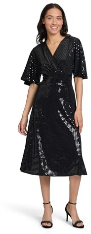 Vera Mont Damen 5107/4021 Kleid, Black/Black, 42