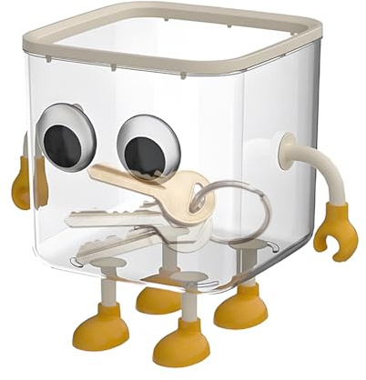 Générique Poubelle De Bureau, Poubelle De Table Avec Couvercle, Corbeille Mignonne Transparente Pour Maison, Bureau, Salle De Bain, Salle D'Etude Et Dortoir