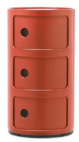 Kartell Componibili, Mobile Contenitore 3 Elementi, Arancio