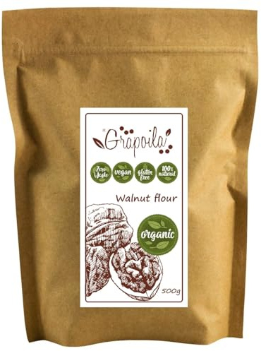 Organic Ground Walnut Flour 500g - Raw & Vegan - Gluten Free Ingredient