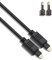 Optical audio cable - spdif to optical cable for soundbar to TV, DVD Players, PS5, Xbox - Compatible with Sony, LG, Panasoinc, Samsung and more - Optical to 3.5mm Adapter INCLUDED - 2M