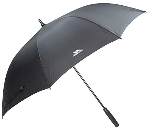 Trespass Parapluie De Golf Unisexe Birdie 76Cm : Coupe-Vent, Ouverture Automatique, Poignée Eva Souple, Housse Avec Sangle, Embout Plastique, Armature Fibre De Verre, Toile 190T Polypongee.