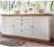 Lomadox Sideboard Anrichte im Landhaus Design, Pinie weiß und Wotan Eiche Nb., B/H/T ca.: 210/91/52 cm
