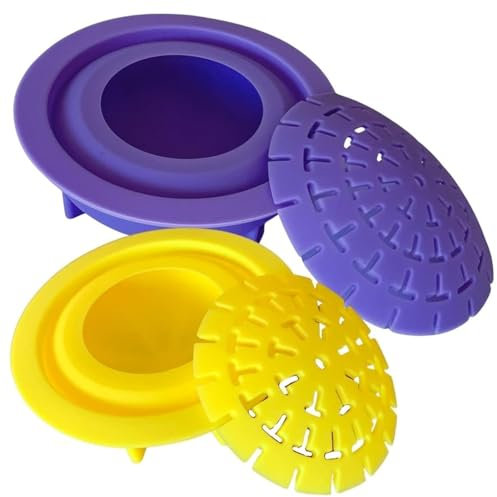 Steinformen für die Herstellung von Kunststeinen mit Kuppelschablonen – Design #2 und #3 – Happy Dotting Company – glatte Steine zum Malen – DIY-Malerei – Punktierung Mandala Kunst – Steinhandwerk