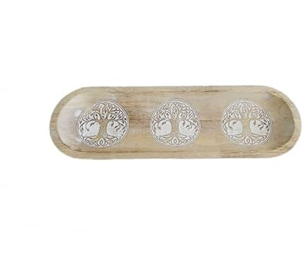 Bandeja vaciabolsillos Tallado Arbol de Vida - Ovalado