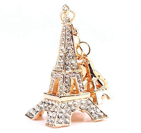 Hztyyier 1 Stück Eiffelturm Schlüsselanhänger Anhänger Charm Paris Eiffelturm Schlüsselanhänger Silber Retro Souvenirs Schlüsselanhänger