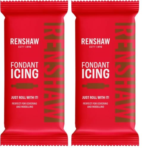 Renshaw Just Roll With It Fondant Icing - Dark Brown, 250 g (Pack of 2)
