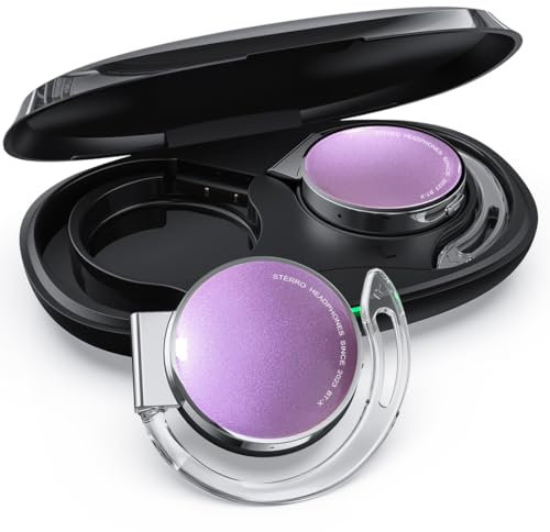 BEVCEFCC Bluetooth Auriculares On-Ear, Auriculares de Oreja Abierta, 15 Horas de Reproducción de Música, Cascos Inalambricos con Gancho de la Oreja, Ajuste Cómodo