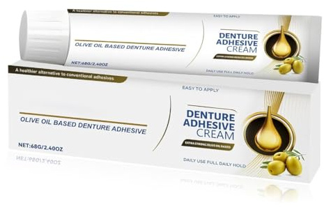 QOCUILC Crema de retención para dentaduras postizas - Máximo confort y fijación duradera, 68 ml