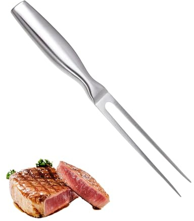 Yotlein Forchettone per Carne Inossidabile 26.5cm, Forchetta Professionale per Carne con Manico Ergonomico, pour Bistecca di Manzo, Costolette di Agnello
