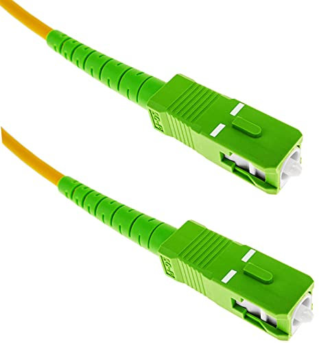BeMatik - Câble á fibre optique 2 m SC/APC á SC/APC simplex monomodes 9/125 OS2