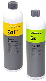 Reinigungsschaum Gsf Gentle Snow Foam Koch Chemie 1 L + Green Star Universalreiniger 1 L