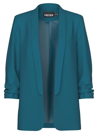 PIECES Damen Pcboss Noos 3/4 Blazer, Deep Lagoon,S