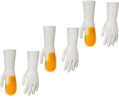 BAMFY Silicona Guantes Limpieza, Guantes De Goma Reutilizables, Cocina Guantes Fregar Cepillar Lavado Guantes DoméSticos