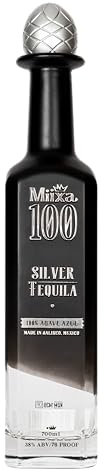 Miixa 100 Silver Tequila | Blanco Tequila | Made in Jalisco Mexico from 100% Blue Weber Agave | 700ml Glass bottle | UK Premium Tequila Brand | 38% ABV Artisanal Small Batch Tequila
