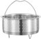 Vueinrg 17.5 cm Cesta Vapor Acero Inoxidable Vaporera Inserto de Vapor Rejilla para Cocer al Vapor Soporte de Cesta Accesorios para Ollas para Cocer al Vapor Verduras Pescado Huevos