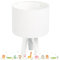ONZENO Foto Idealized Tischlampe Nachttischlampe 60W LED IP20 Schlafzimmerlampe Wohnzimmerlampe moderne Lampe Bürolampe Nachttischlampe Leselampe Leselampe Lampenschirm