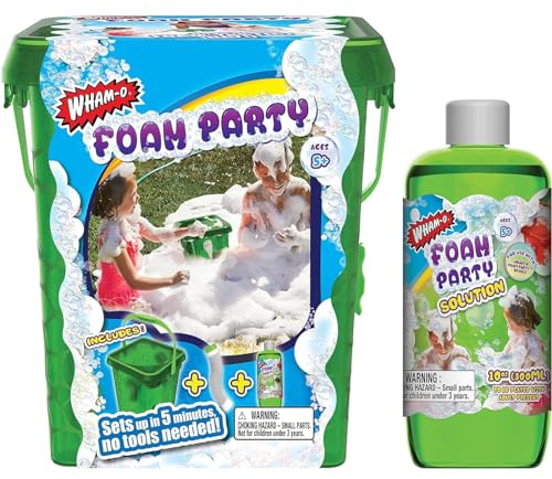 Wham-O Cubo de espuma para fiestas de verano, máquina de espuma ideal para patio, toboganes acuáticos y fiestas de parque acuático