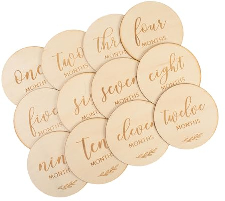 1 Ensemble Cartes pour Bébés de Cartes de Jalons Mensuels pour Photos Souvenir et Célébrations Anniversaire