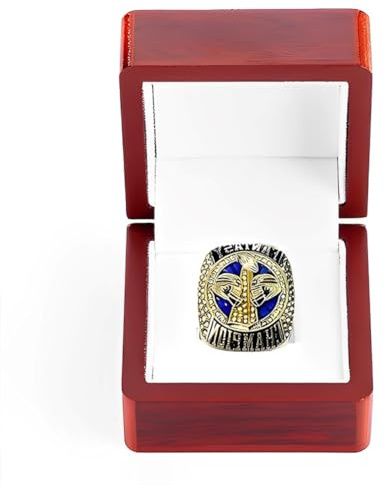 SFQEVHRZ Meisterschaftsring und Trophäe, 2022 Saison Fantasy League Champions Ring Heavy FFL Rugby Championship Loops Nachbildung