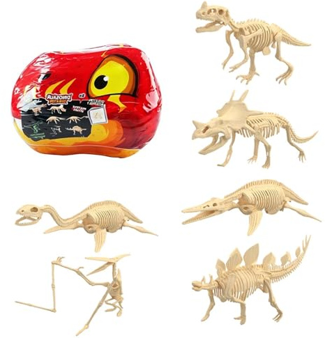 Generisch Giocattolo di dinosauro | giocattolo educativo scheletro giocoso, set di scavi per bambini, casa, scuola, aula, sala giochi, compleanno