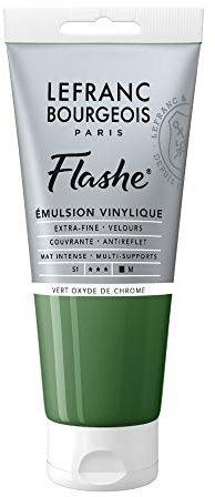 Lefranc Bourgeois Flashe 300499 - Vernice acrilica in ossido di cromo, 80 ml, colore vinile, 80 ml