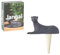 Doiy - Selbstbewässernder Pflanzkübel - Panther Design - Aus Keramik - Wasserspender für Pflanzen - Ideal für den Urlaub - Selbstbewässernder Pflanzkübel - Farbe Grau - 7x16x18 cm