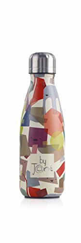 Jané Termo Acero Inoxidable, 350 ml, Cierre Hermético con Rosca, Mantiene hasta 12 horas el Calor, 24 horas el Frío, Resistente a Golpes, Naranja