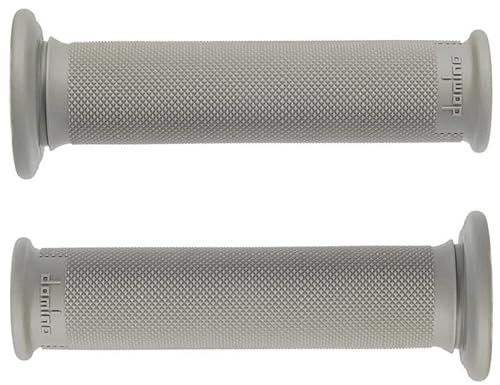 Griffe aus gummi Dominó Lenkergriffe für Motorräder, Pitbike, Trial (grau)