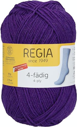 Schachenmayr Regia 4-Fädig Uni, 50G violett Handstrickgarne