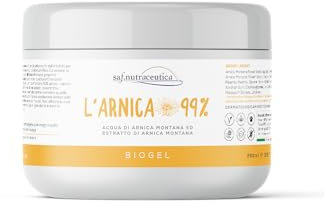 Saf.Nutraceutica - Arnica 99% Biogel | Extra Forte per Uso Umano | Tris Estratti Arnica Montana | Vegan e Cruelty Free | Effetto Rinfrescante, Marrone, 250 ml