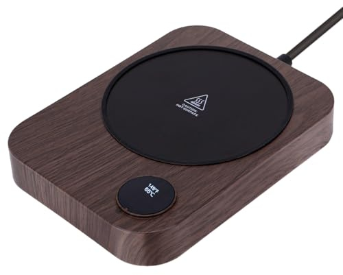 YICHEN Kaffeewärmer Elektrisch, Elektrischer Tassenwärmer Getränkewärmer, 2-in-1 LED-Display & Touch-Steuerung, 3 Temperaturstufen Kaffeetassenwärmer mit 4h Abschaltautomatik für Kaffee Tee Milch
