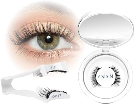 Magnetic Eyelashes With Applicator - 1 Pair Magnetic Lashes Kit - Magnetic Eyelashes Natural Look - No Glue Needed, Reusable, Easy To Use For Women Eye Lashes Makeup (False Eyelashes 07)