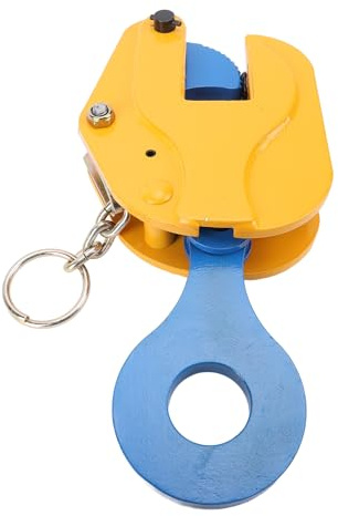 TIKATARER Abrazadera de Placa Vertical, Abrazadera de Elevación de Chapa Metálica 2T, con Mecanismo de Resorte Seguro con Mandíbula de 0 a 30 Mm, Ideal para Levantar y Transportar Láminas Planas