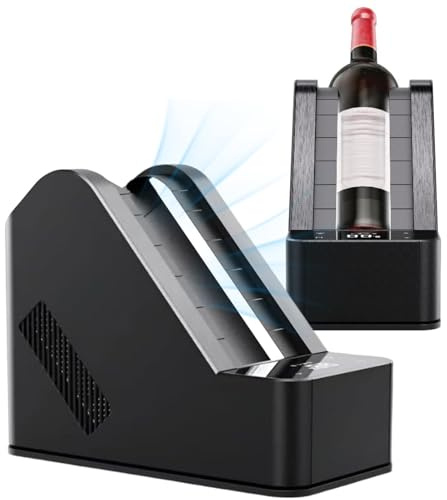 YXFAZPP Raffreddatore Elettrico per Vino a Bottiglia Singola, Decanter da 750ml 0℃-20℃, Caraffa Refrigerante, Grande Brocca per Succo, caffè, tè Freddo, Limonata, Bevande Calde o Fredde