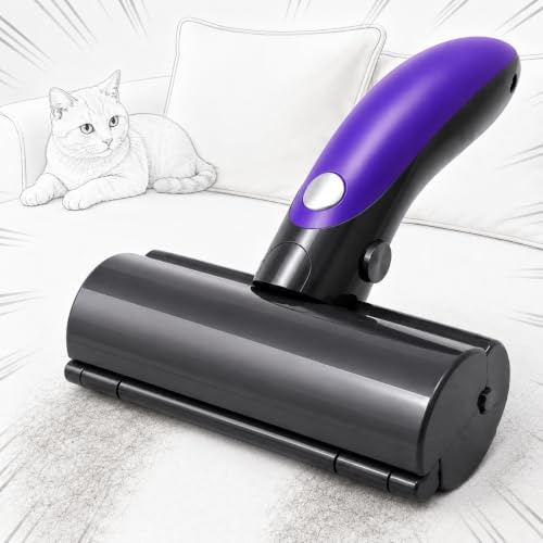 Quita Pelos Mascota Reutilizable para Sofá, Ropa, Cama y Alfombras KRAMELÓT Pet | Rodillo Quita Pelos Perros y Gatos sin Recambios | Cepillo Quitapelos con Depósito Integrado