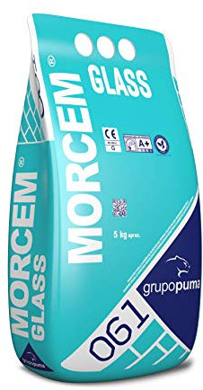 061 MORCEM GLASS: Mortero especial para la unión de bloques de vidrio. Bolsa 5 kg