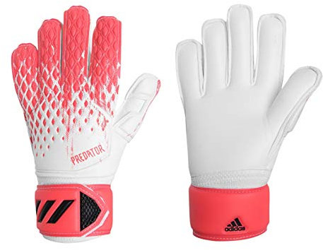 adidas Predator Match - Guanti da Uomo, Uomo, Guanti da Uomo., FJ5982, Bianco/Pop., 11-