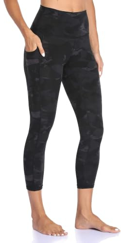 Colorfulkoala Cropped Leggings with Pockets for Women 21” | Capril Yoga Pants,High Waisted,Tummy Control,Yoga Pants,Running,Active,3/4 Length,Workout Exercise & Fitness,Gym,Sports